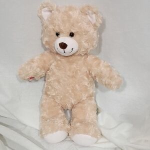 EUC Build-A-Bear Happy Hugs Teddy bear Tan Stuffed Animal 2021